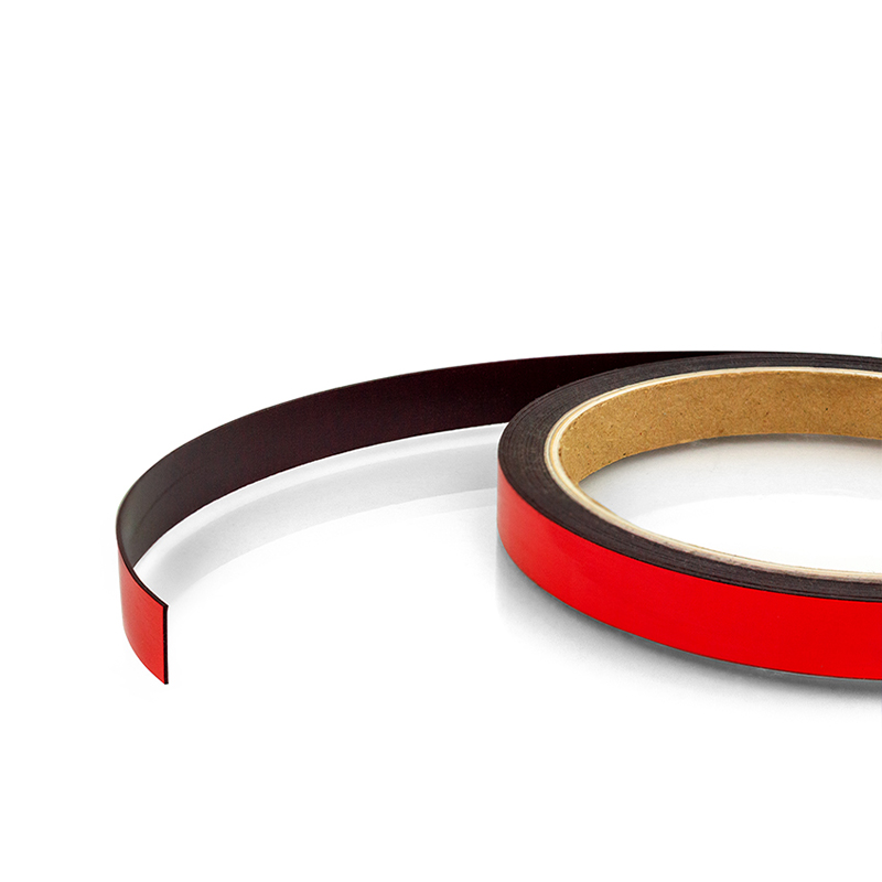 Glossy magnetic tape on a roll