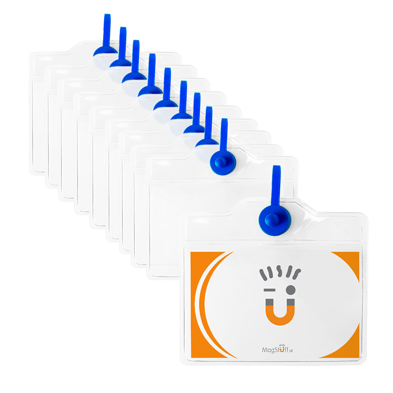 Magnetic name badge holders