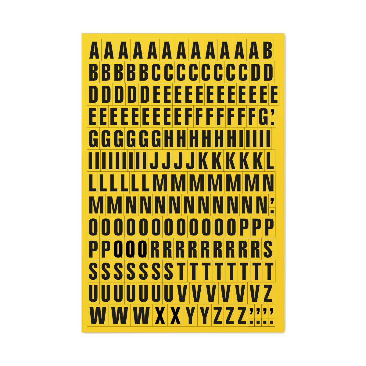 Set van magnetische symbolenvellen