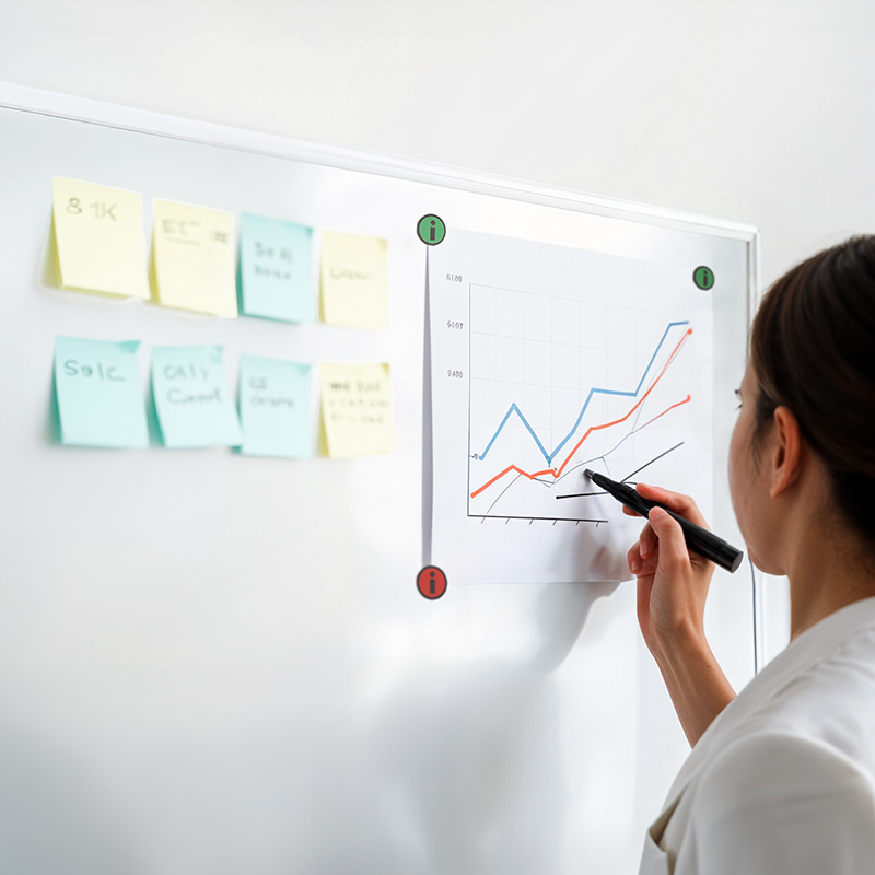 Info magnets double-sided