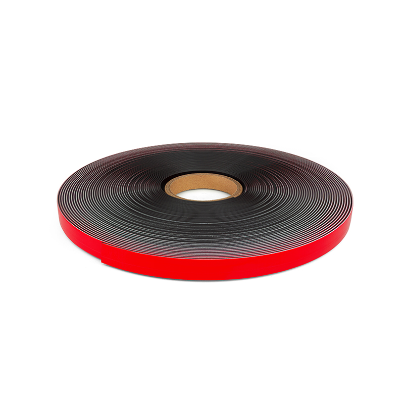Self-adhesive magnetic tape with foam
