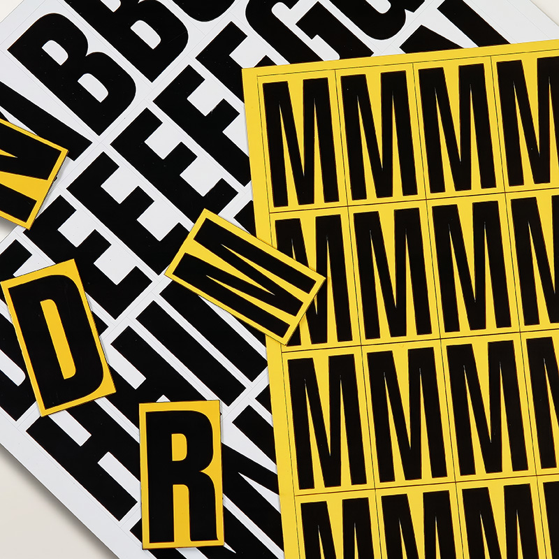 Set van magnetische symbolenvellen
