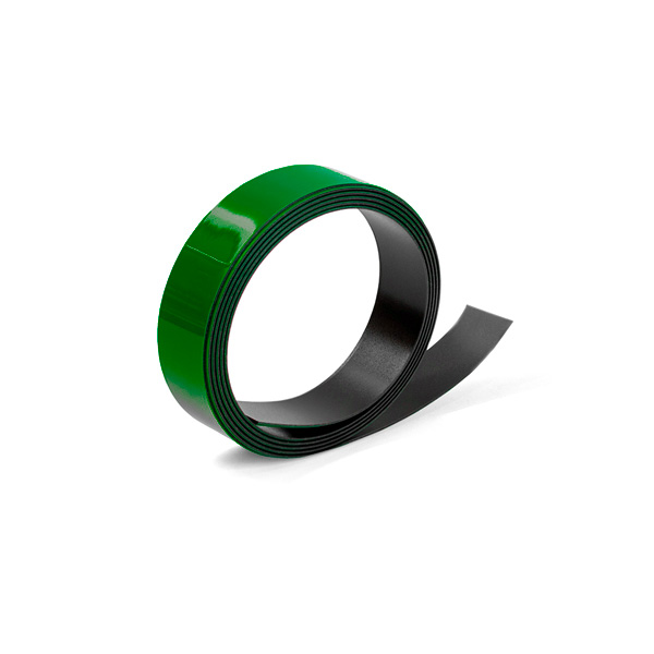 Colored magnetic tape dry erasable