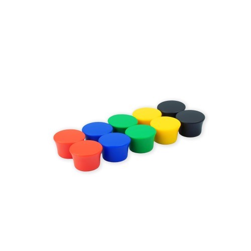 Memo magnets assorted Ø18mm 10 pieces