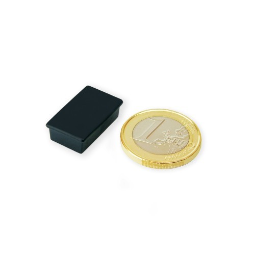 Memo magnet black 12.5x22mm 10 pieces