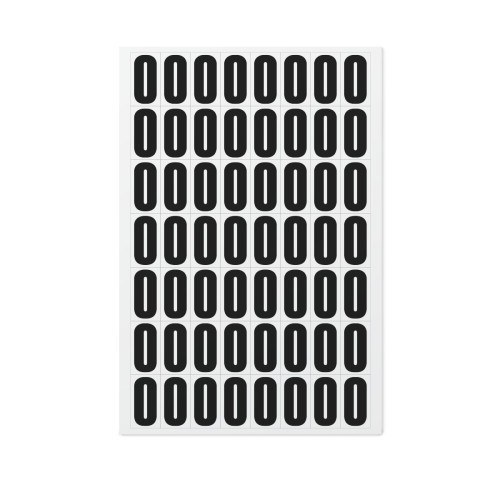 Numbers and letters A4 white 43mm