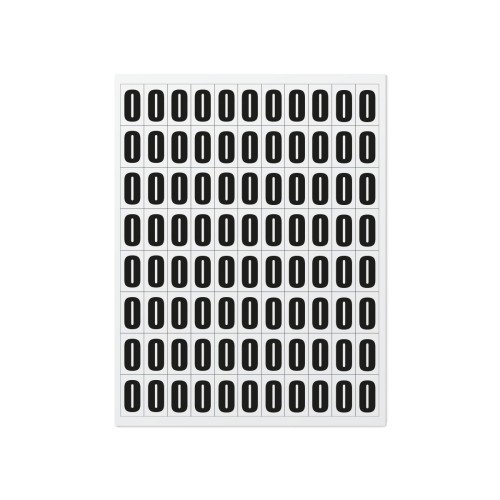 Numbers and letters A5 white 23mm