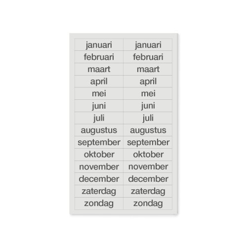 Planboard januari-december