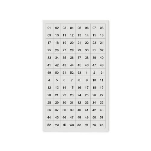 Planboard set ma-zo-1-52
