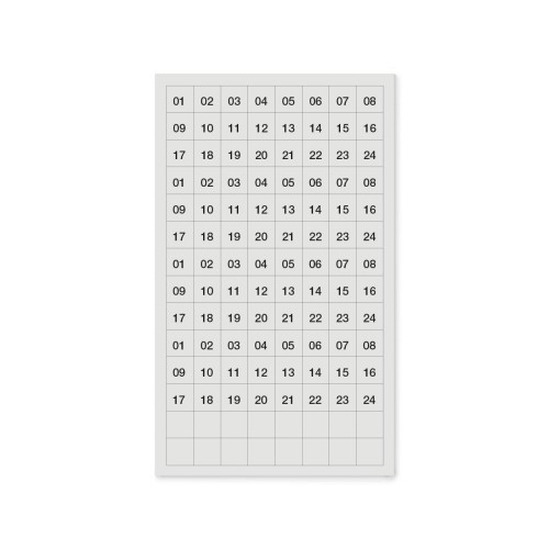Planboard set 1-24
