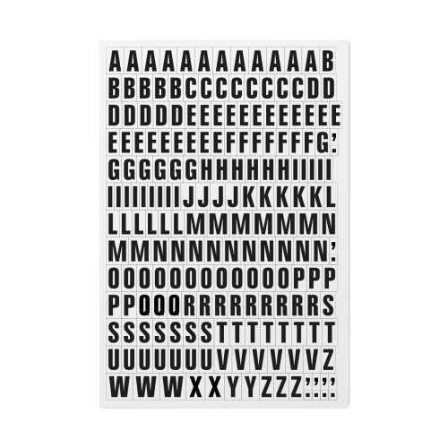 Letters white 23mm A-Z