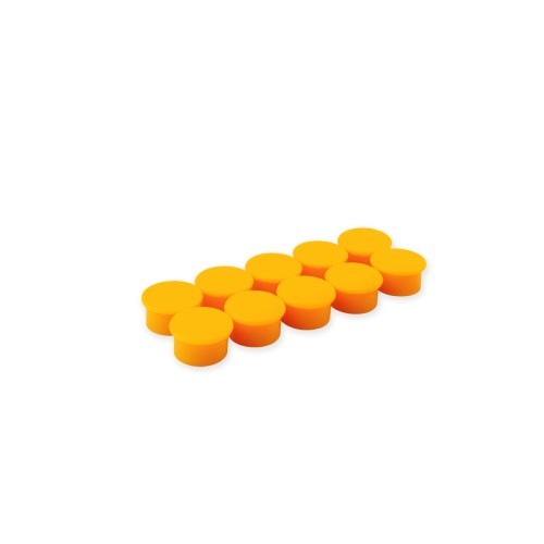 Memo magnets orange Ø15mm 10 pieces